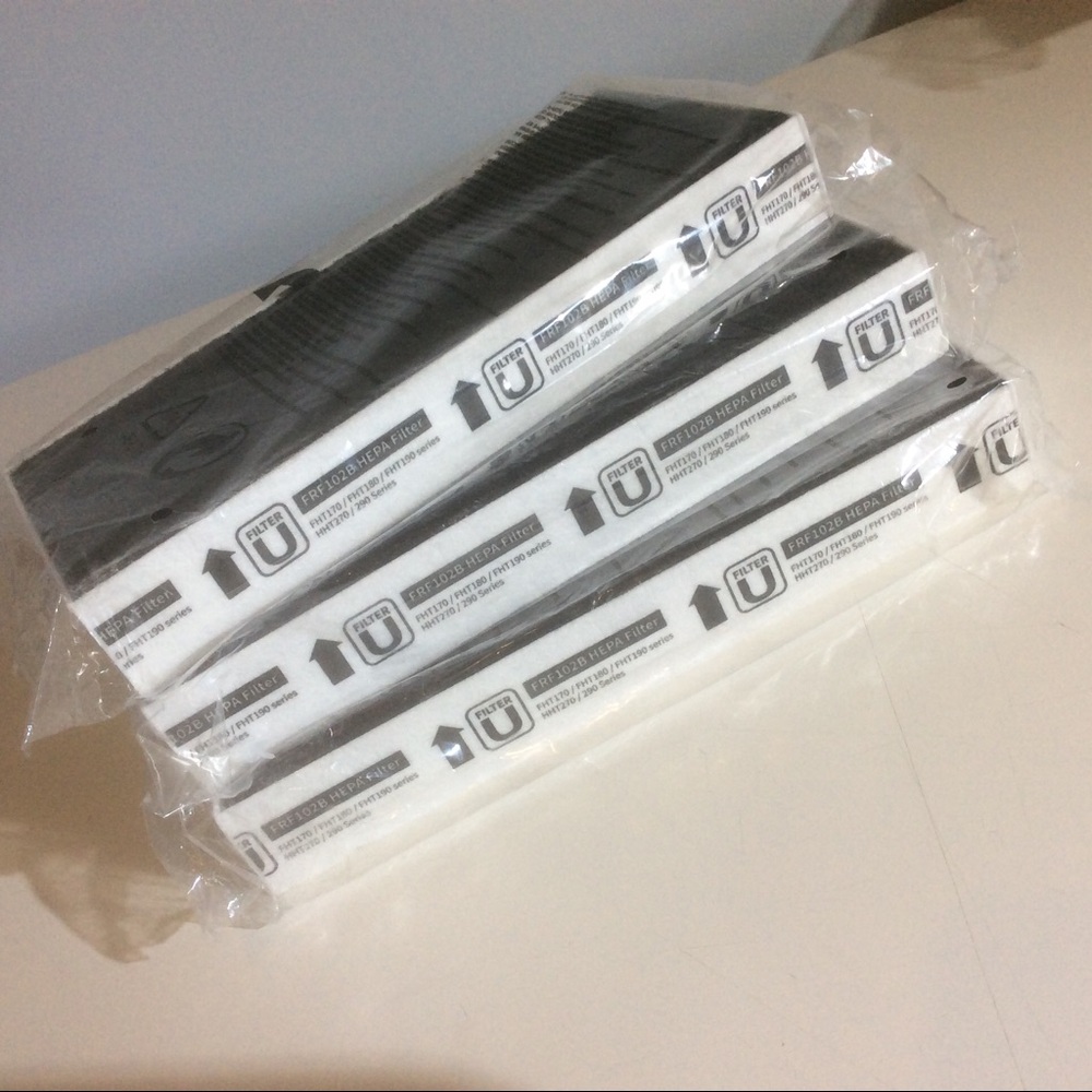 3 FRF 102B HEPA Air Filter Black White Rectangle